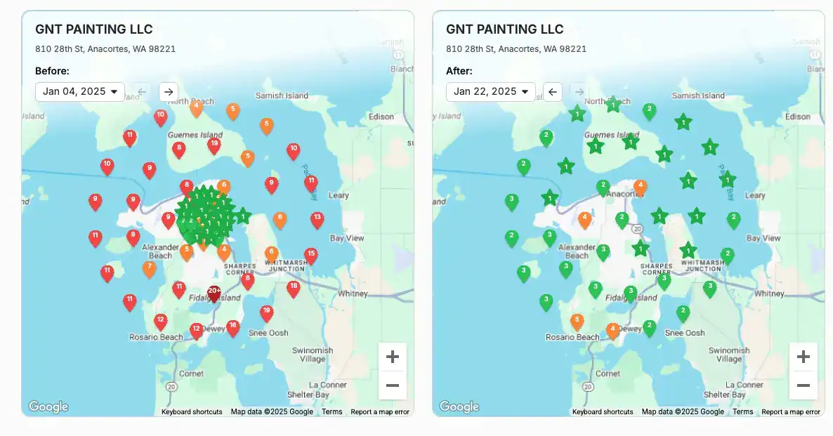 Tj Ewen heat map result screenshot