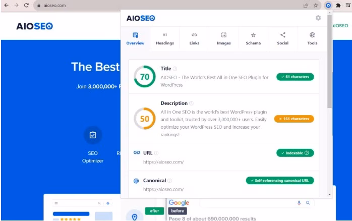 Via aioseo aioseo chrome extension image