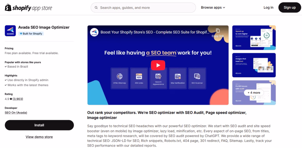 Via Shopify avada seo suite via shopify