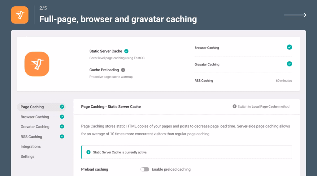 Via WordPress hummingbird