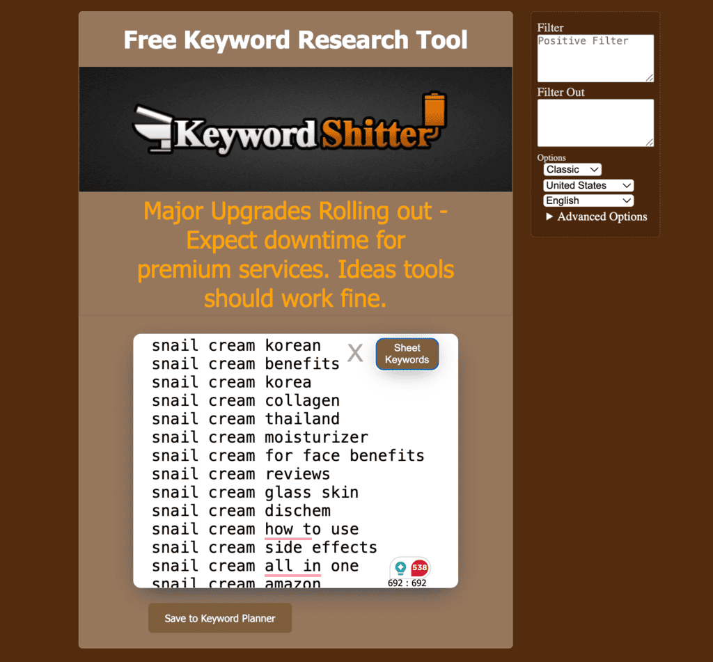 Via KeywordShitter KeywordShitter tool