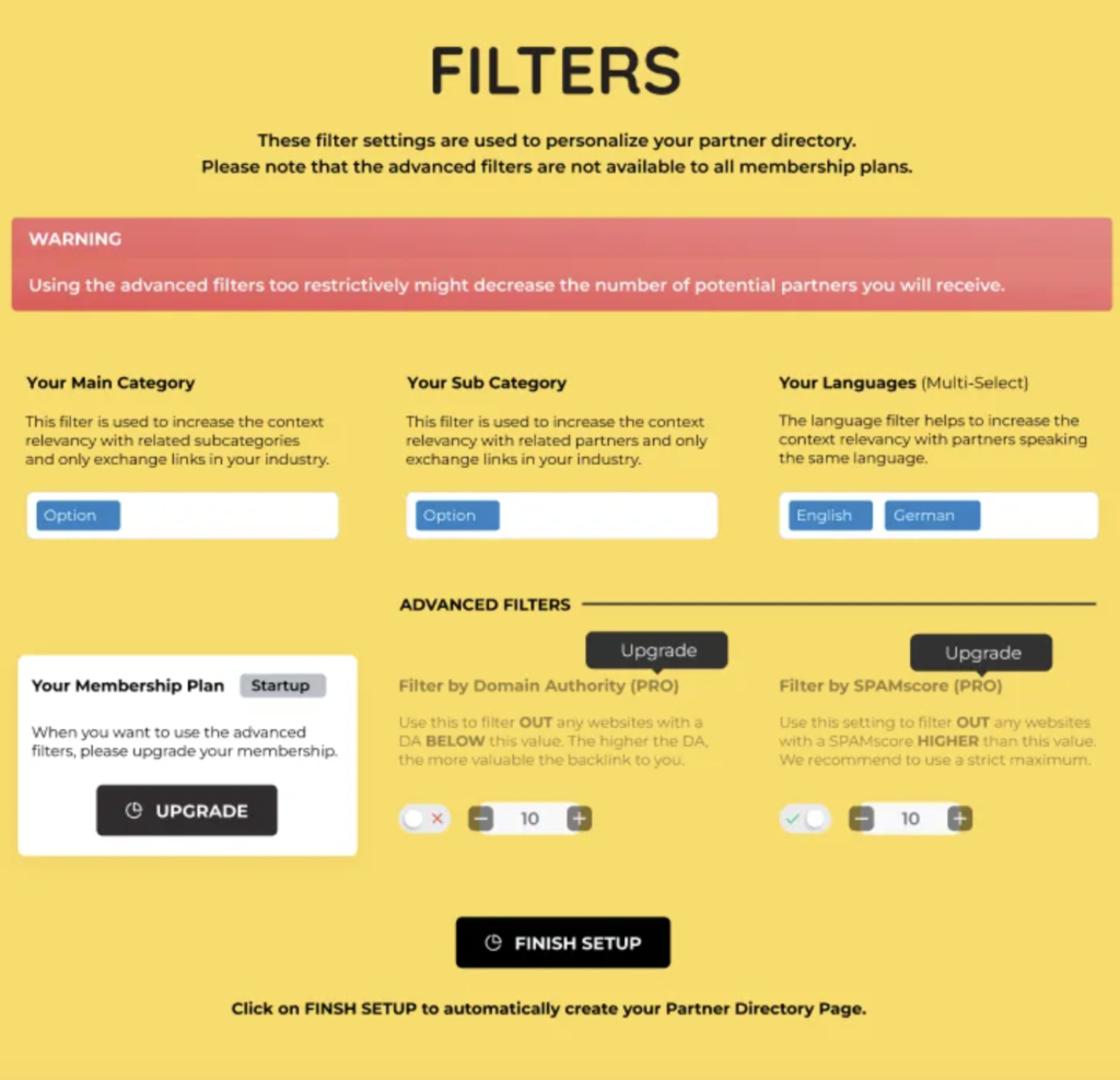 Via ViSPR ViSPR filters