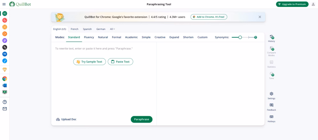 Via Quillbot Quillbot AI writing feature