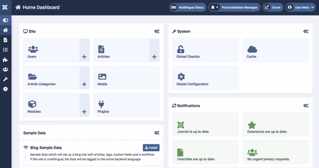 Via Joomla Joomla CMS