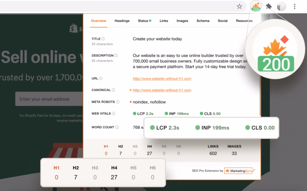 Via SEO Pro SEO Pro extension