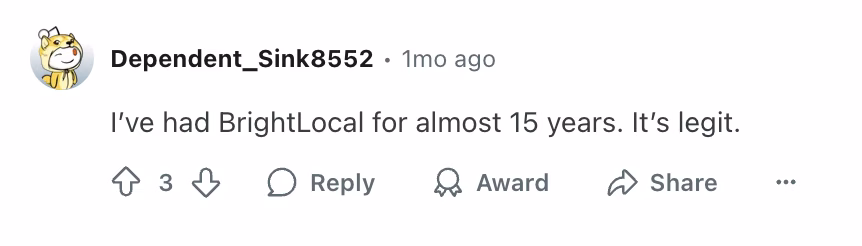 Via Brightlocal