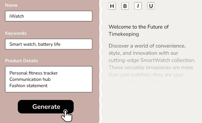 Smart watch with battery life and fitness tracking features for health monitoring.