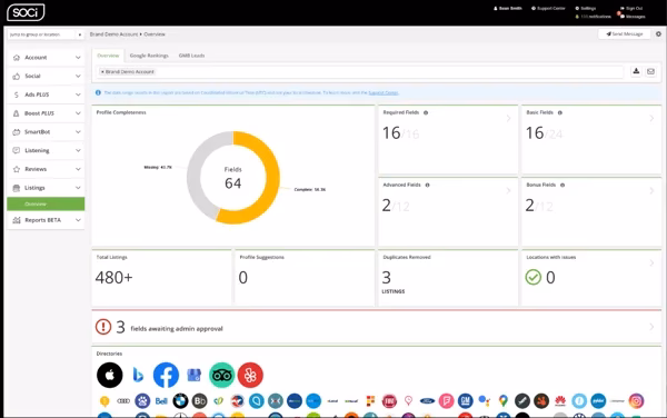Via G2 SOCi dashboard