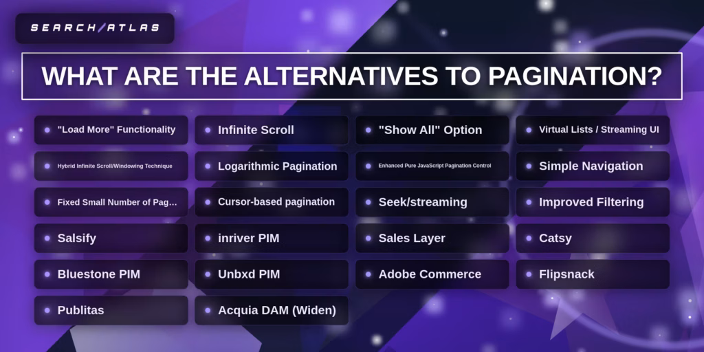 the alternatives to pagination