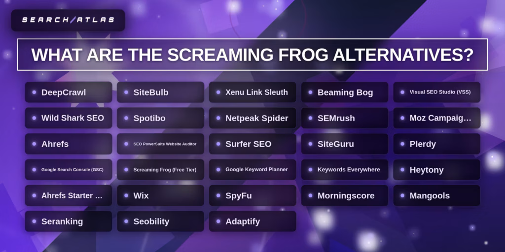 screaming frog alternatives list