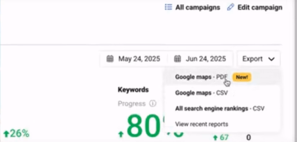 via Whitespark Whitespark rankings export