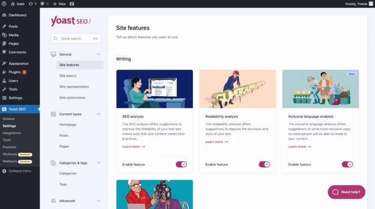 Via Yoast yoast seo dashboard