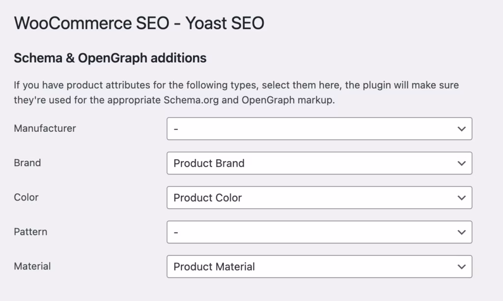 via Yoast SEO yoast for woocommerce