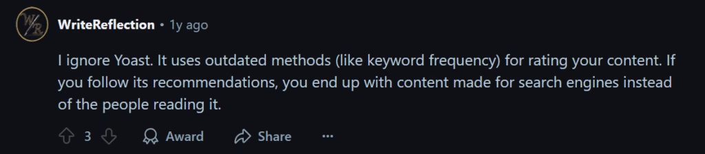 via Reddit yoast seo reddit comment 4